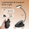 Baytion Book Reading Light with Bookmarks, USB Rechargeable Book Light for Reading at Night in Bed,3 Color Modes &amp; Stepless Dimming, 360&deg; Adjustable, Portable Clip-on Book Lamp for Kids Travel-Black
