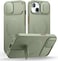 Suritch Magnetic Case Compatible with iPhone 13/14, ShockProof Protective Cover with Slide Camera Cover and Adjustable Kickstand(GREEN)