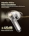 QCY MeloBuds N50 Noise Cancelling Wireless Earbuds, 45 dB Intelligent Dynamic ANC Earbuds, Powerful Bass, AI Clear Calls, Dual Connection, Bluetooth 5.4