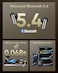 QCY MeloBuds N50 Noise Cancelling Wireless Earbuds, 45 dB Intelligent Dynamic ANC Earbuds, Powerful Bass, AI Clear Calls, Dual Connection, Bluetooth 5.4