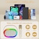 JYX Mini Karaoke Machine for Kids Adults, Portable Bluetooth Speaker with 2 Wireless Microphones &amp; LED Lights for Home Party Gathering, Birthday Gifts for Girls Boys (15W)