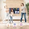 JYX Mini Karaoke Machine for Kids Adults, Portable Bluetooth Speaker with 2 Wireless Microphones &amp; LED Lights for Home Party Gathering, Birthday Gifts for Girls Boys (15W)
