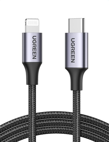 UGREEN iPhone Charger Cable 2M[MFi Certified]USB C to Lightning Cable Fast Charging Braided Cord 18W Fast PD Charge for iPhone 14/14 Pro/14 Plus/14 Pro Max, ipad Pro, iPhone 8-13 All Series - Black
Visit the UGREEN S