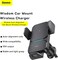 Baseus Auto Alignment 15W Max Wireless Charger Car Phone Holder Qi-Certified For iPhone 14 Pro Max, Black
