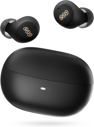 QCY HT07 Arc Buds Bluetooth Earbuds, Active Noise Cancelling Wireless Earphones, HiFi Stereo in-Ear Headphones, 6 Mics, AI-Enhanced Calls, 30H Playtime