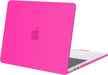 MOSISO Compatible with MacBook Air 13 inch Case 2025 2024 2023 2022 Release M4 A3240 M3 A3113 M2 A2681, Protective Plastic Hard Shell Cover Compatible with MacBook Air 13.6 inch Case, Bright Rose
