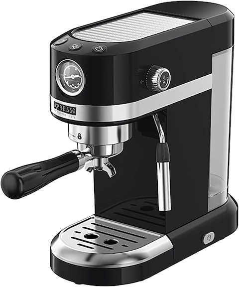 EXPRESSO Classico EM3102 Pump Espresso Machine   Manual Coffee Maker with Milk Frother   20 Bar Pressure   Thermo Block Heating   Cappuccino &amp; Latte   Easy to Clean   1.4L Tank, 220V-240V, Black