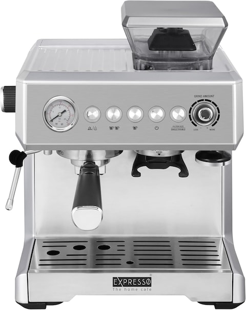EXPRESSO Barista Coffee Machine AM7301 19 Bar Pressure 2.3L Water Tank Stainless Steel Silver Finish Professional Espresso Maker