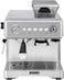 EXPRESSO Barista Coffee Machine AM7301 - 19 Bar Pressure   2.3L Water Tank   Stainless Steel Silver Finish   Professional Espresso Maker