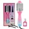 Enzo Professional Limited Edition Volumizing Hot Air Brush Set With Hair Serum -EN-752 One Step Hair Dryer &amp; Styler, Ceramic Blowout Brush For Volume, Smooth &amp; Frizz-Free