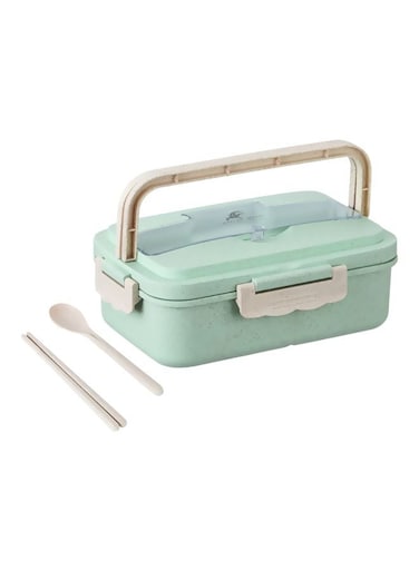 Lunch Box With Spoon And Chopsticks Assorted 1000ml