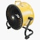 Caterpillar 14-Inch Industrial High Velocity Floor Fan - 4-Speed Turbo Air Circulator With Tilt Adjustment - Heavy-Duty Motor, Metal Frame - Portable For Garage, Workshop, Jobsite - Yellow