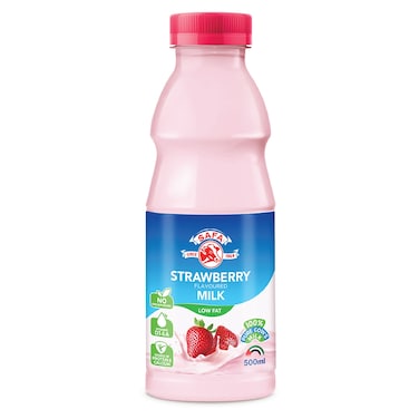 Safa Strawberry Flavoured Low Fat Milk, 500ml