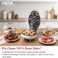 NOVA Electric Donut Maker NT-185DMT   7 Mini Doughnuts in Minutes   800-1000W Non-Stick Donut Machine with Cool-Touch Housing, Indicator Lights &amp; Easy Clean Plates &ndash;Homemade Snacks &amp; Desserts