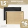LEART Valet Tray for Men &amp; Women &ndash; Leather Tray Organizer   Bedside, Nightstand, Office Desk Organizer Tray   Catchall Tray (Deal Pack of 2 - Black &amp; Cream)
