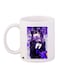 Anime Character Printed Coffee Mug White/Purple/Black