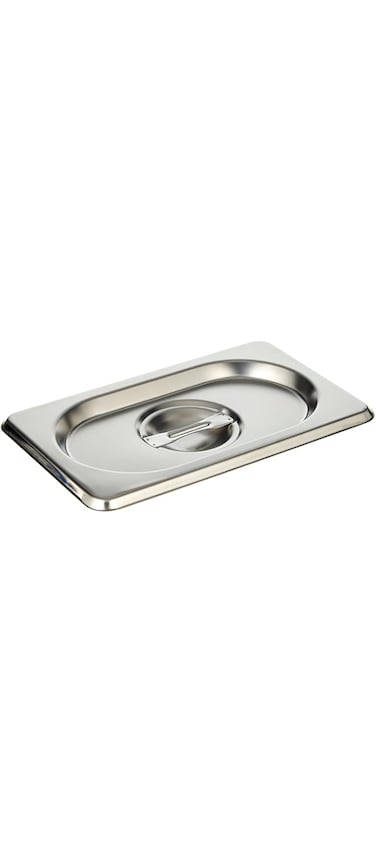 Vague Stainless Steel Gastronorm Container Lid, 17.6 cm x 10.9 cm Size, Silver