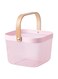 Pink Metal Mesh Storage Basket, 25x26x18 cm, Multi-Purpose Design