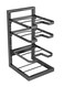 Pot and Pans Organizer Rack for under Cabinet for Big Stockpots, Pans and heavy Cookware, Optimize Kitchen Storage Organizer with 4 Adjustable Tiers