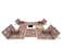 Arabic Camping Carpet Sets with Fireplace Holes Tent Floor Mat Sets Red