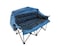 Portable Folding Double Camping Chair with Cup Holder Carry Bag Blue