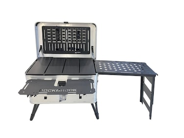 Portable Foldable Camping Table Multi Storage Box 50L with One Side Table