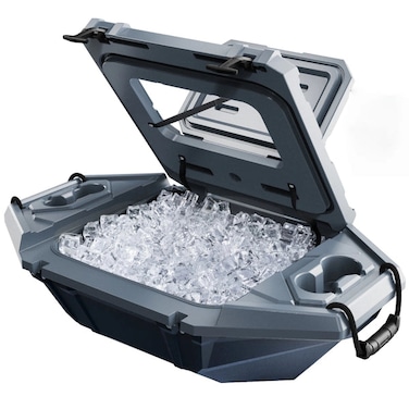 Portable Camping Cooler Box 32QT Floating Ice Storage Box