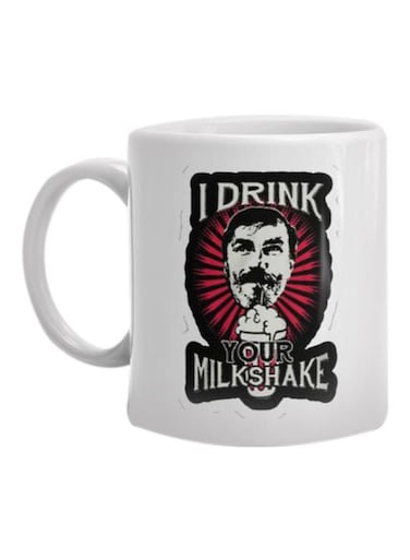 Print I Drink Your Milkshake Printed Mug White/Black/Red