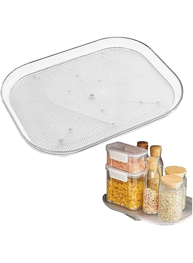 SXSZZXL Refrigerator Trays Lazy Susan Organizer Turntable Fridge Organizer for Refrigerator,Cabinet, Table, Pantry, Kitchen, Countertop (40X30)