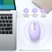 TECKNET Wireless Mouse, 2.4G Quiet Computer Mouse with USB Receiver, 4 Buttons Portable Cordless Mice for Chromebook, Laptop, PC, Mac, 800/1200/1600 DPI - Lavender Purple