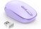 TECKNET Wireless Mouse, 2.4G Quiet Computer Mouse with USB Receiver, 4 Buttons Portable Cordless Mice for Chromebook, Laptop, PC, Mac, 800/1200/1600 DPI - Lavender Purple