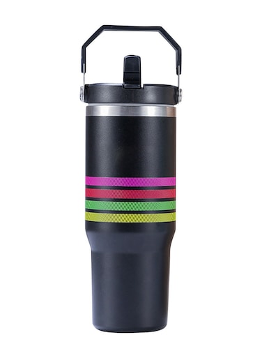 Quencher H2.0 30oz Tumbler &acirc;&euro;&ldquo; Premium Stainless Steel Vacuum Insulated Travel Mug with FlowState Spill-Resistant Lid, Comfortable Handle &amp; Reusable Straw &acirc;&euro;&ldquo; Keeps Drinks Hot or Cold for Hours &acirc;&euro;&ldquo; Eco-Friendly Large-Capacity Cup for Water, Coffee, Tea
