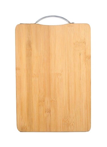 Sided Bamboo Chopping Board Beige 31.7x20x1.8cm