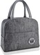 Lunch Box Bag, Insulated Lunch Bag, Waterproof Lunch bags for Women, Man, Office, Work, School, Beach, Picnic, Fishing, Hiking, Travel, Thermal Leak-proof Cooler Tote Bag (Grey)