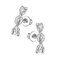 Temperament Ladies Light Luxury Pearl Double Layer Earrings Diamond Earrings, Specification:EH0997