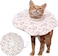 NALACAL Cat Cone Collar, Adjustable Cute Pet Recovery Collar After Surgery with Drawstring Design, Soft Breathable Anti-bite Stops Cats/Kittens/Puppies from Licking (Pink, S)