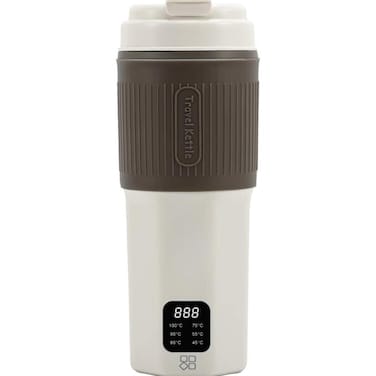 Portable Travel Electric Kettle 450ml 300W Foldable Silicone Water Boiler with Temperature Display