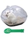 NeoStyle Hamster Sand Bathtub, Cute Clear Hamster Toilet Bathtub, Critter Habitat Decoration, Dwarf Critter Sandbox Dust Bathtub, Critter Bathroom Hamster Cage Accessories (white ears)