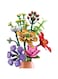 DIY Artificial Flowers, Building Blocks Flower Bouquet Gifts for Children's Toys, Wedding Party Home Decor Kit (679 Pieces)