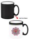 Color Changing Heat Sensitive Ceramic Mug, Image Revealed When HOT Liquid is Added! Mandala colourful