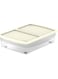 Cosmoplast Plastic Storage Box Clear With Lid For Under-Bed 45 Liters