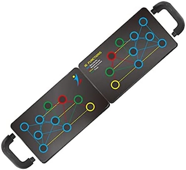 ULTIMAX 9-in-1 Push Up Rack Board &ndash; Foldable Muscle Board with Handles   Multifunctional Fitness Equipment for Home Workouts