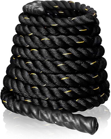 ULTIMAX Professional Battle Rope &ndash; 50mm &times; 9m Heavy-Duty Training Rope for Strength &amp; Conditioning Workouts
