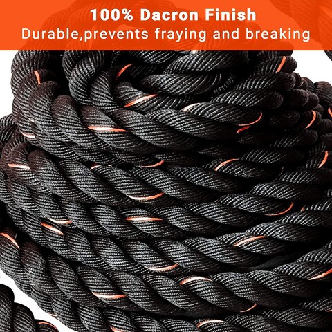 ULTIMAX Professional Battle Rope &ndash; 50mm &times; 12m Heavy-Duty Training Rope for Strength &amp; Conditioning Workouts