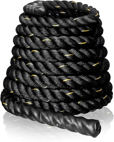 ULTIMAX Professional Battle Rope &ndash; 50mm &times; 15m Heavy-Duty Training Rope for Strength &amp; Conditioning Workouts
