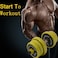 ULTIMAX 20KG Dumbbell &amp; Barbell Set &ndash; Adjustable Weights Pair with Connecting Rod for Home &amp; Gym Workouts