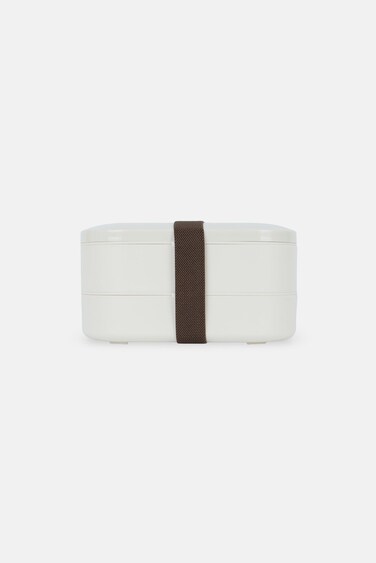 Mucho Plastic Double Layered Lunch Box 800 ml, Beige