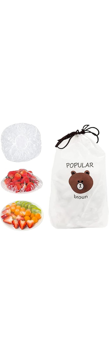 Fresh Keeping Bags 100pcs Food Covers,Reusable Elastic Food Storage Covers, Plastic Sealing Elastic Stretch Bowl Lids, Universal Kitchen Wrap Seal Caps (100pcs)