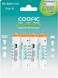 COOPIC Create Cool Pictures Rechargeable AAA Batteries, 1200mAh High Capacity Batteries 1.2V HR03 NiMH Low Self Discharge (4pcs)&hellip;