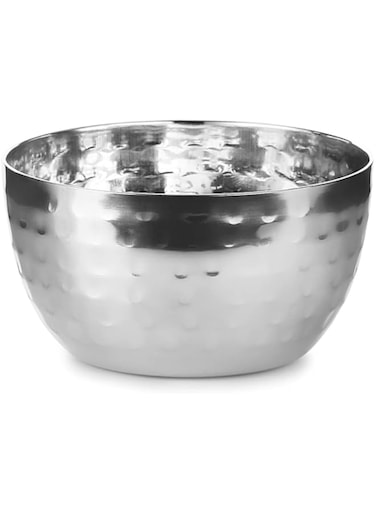 Kedge 7 No. Stainless Steel with Hammered Finish Apple Bowl, 430 ml Capacity
